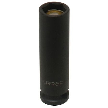 Urrea 3/8" drive, 6-pt magnetic deep impact socket 13MM 7013MHM